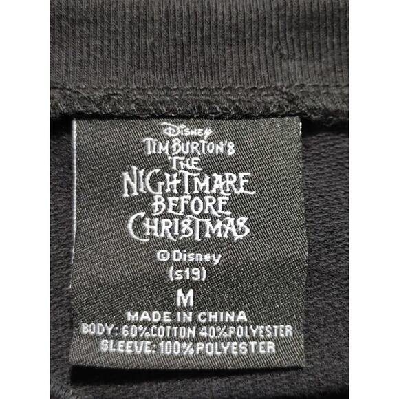 Disney Nightmare Before Christmas Sweatshirt Sequins Jack Skellington Womens M - Picture 5 of 7